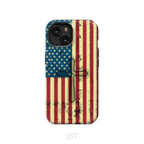 Beautiful American Flag cross phone case iPhone 15 / Tough