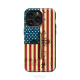 Beautiful American Flag cross phone case iPhone 15 Pro Max / Tough