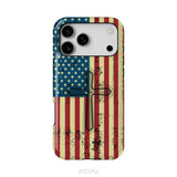 Beautiful American Flag cross phone case iPhone 17 Pro Max / Tough Case