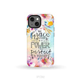 Bible verse phone cases: 2 Corinthians 12:9 My grace is sufficient for you phone case iPhone 13 Mini / Tough Case