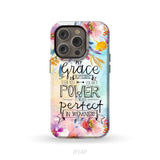 Bible verse phone cases: 2 Corinthians 12:9 My grace is sufficient for you phone case iPhone 14 Pro / Tough Case