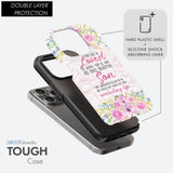 Bible verse phone cases: For God so loved the world John 3:16 Floral case