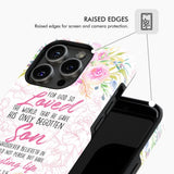 Bible verse phone cases: For God so loved the world John 3:16 Floral case