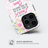 Bible verse phone cases: For God so loved the world John 3:16 Floral case