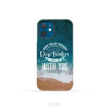 Bible verse phone cases: Isaiah 43:2 When you go through deep waters phone case iPhone 12 Mini / Tough Case