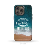 Bible verse phone cases: Isaiah 43:2 When you go through deep waters phone case iPhone 14 Pro Max / Tough Case