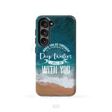 Bible verse phone cases: Isaiah 43:2 When you go through deep waters phone case Samsung Galaxy S23 (Not for S23 FE)