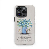 Bible verse phone cases: Jeremiah 29:11 NIV Hummingbird flowers case