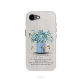 Bible Verse Phone Cases: Jeremiah 29:11 NIV Hummingbird Flowers Phone Case iPhone 17e / Tough Case
