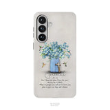 Bible Verse Phone Cases: Jeremiah 29:11 NIV Hummingbird Flowers Phone Case Samsung Galaxy S26 Plus / Tough Case