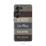 Bible verse phone cases: Micah 6:8 Do justly love mercy walk humbly phone case Samsung Galaxy S25 Ultra / Tough Case