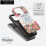 Bible verse phone cases: Psalm 46:5 God is within her she will not fall case
