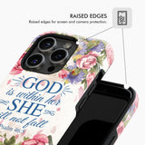 Bible verse phone cases: Psalm 46:5 God is within her she will not fall case