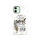 Soar on Wings Like Eagles Isaiah 40:31 Christian Phone Case iPhone 12 / Tough