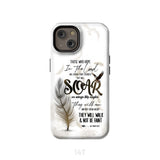 Soar on Wings Like Eagles Isaiah 40:31 Christian Phone Case iPhone 14 / Tough