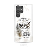 Soar on Wings Like Eagles Isaiah 40:31 Christian Phone Case Samsung Galaxy S22 Ultra / Tough