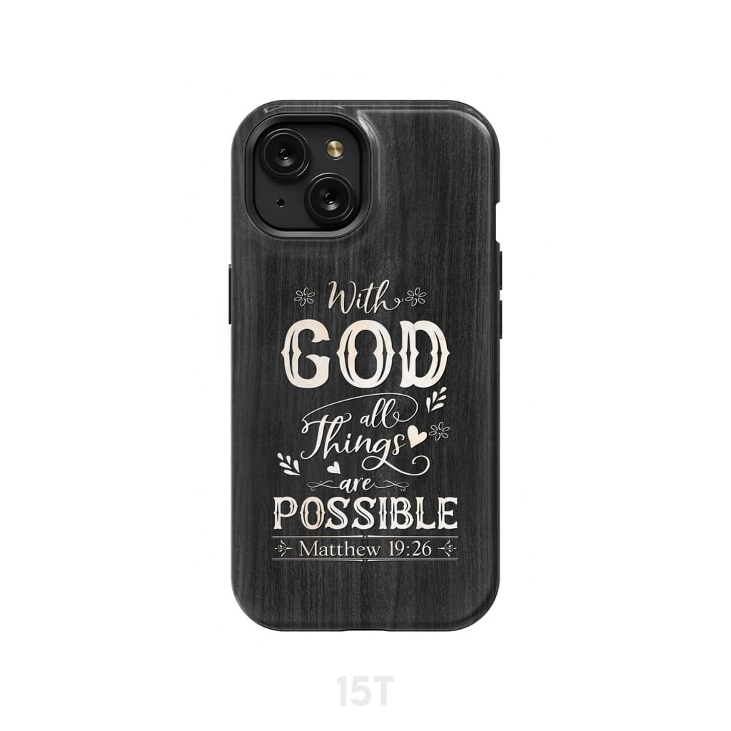 Christian Tote Bag - Faith with God All Things Are Possible