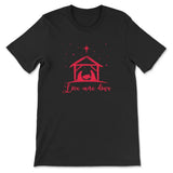 Christian Christmas Shirts: Love came down Jesus born t-shirt Black / S