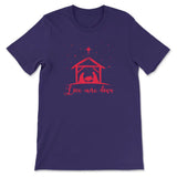 Christian Christmas Shirts: Love came down Jesus born t-shirt Team Purple / S