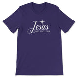 Christian Christmas T-shirts: Jesus best gift ever t-shirt Team Purple / S
