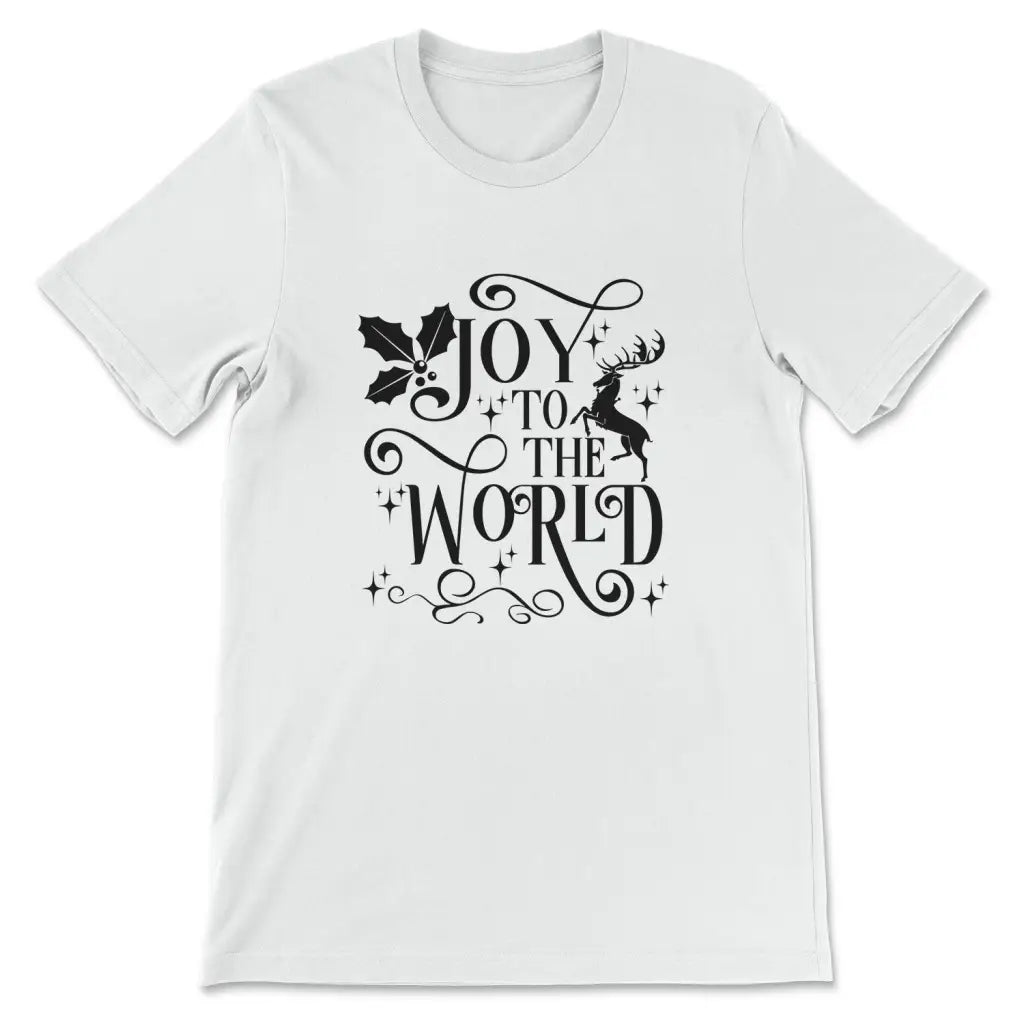 Christian Christmas t-shirts Joy to the world t-shirt White / S