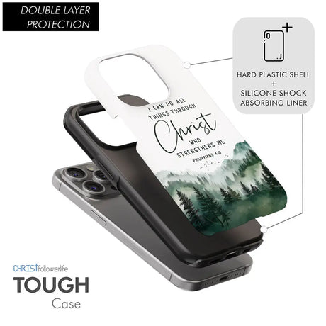 Christian phone case Philippians 4:13 I can do all things through Christ