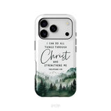 Christian phone case Philippians 4:13 I can do all things through Christ iPhone 17 Pro / Tough Case
