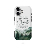 Christian phone case Philippians 4:13 I can do all things through Christ iPhone 17 / Tough Case