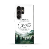 Christian phone case Philippians 4:13 I can do all things through Christ Samsung Galaxy S23 Ultra / Tough Case