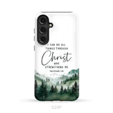 Christian phone case Philippians 4:13 I can do all things through Christ Samsung Galaxy S24 Plus / Tough Case