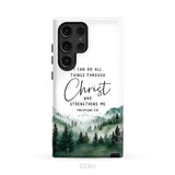 Christian phone case Philippians 4:13 I can do all things through Christ Samsung Galaxy S24 Ultra / Tough Case