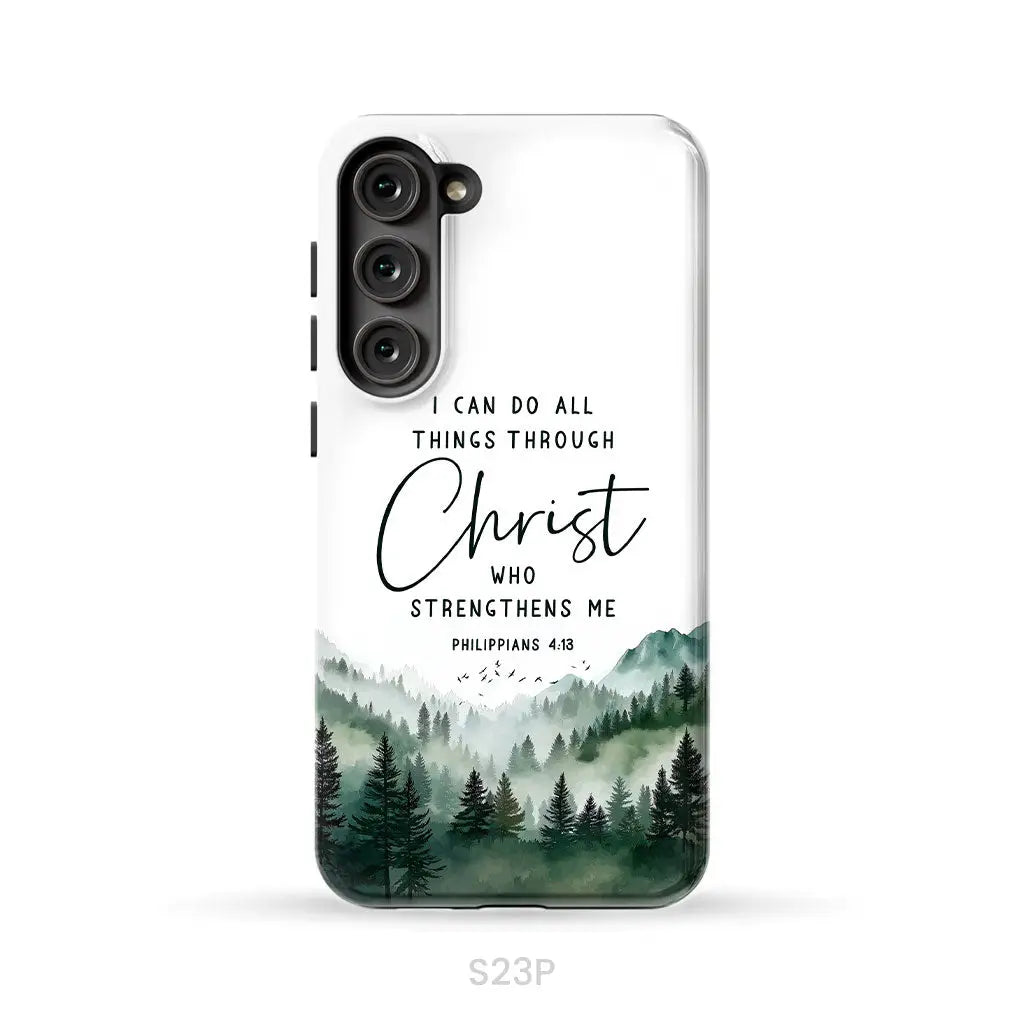 Christian phone case Philippians 4:13 I can do all things through Christ Samsung Galaxy S23 Plus / Tough Case
