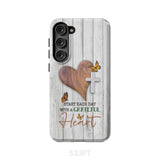 Christian phone case: Start each day with a grateful heart Samsung Galaxy S23 Plus / Tough Case