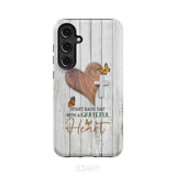 Christian phone case: Start each day with a grateful heart Samsung Galaxy S24 Plus / Tough Case