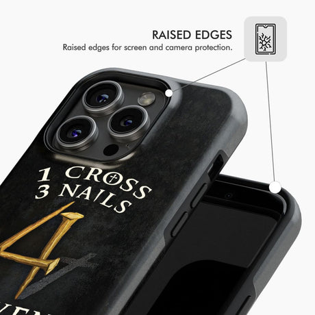 Christian phone cases: 1 Cross 3 Nails 4Given case gifts