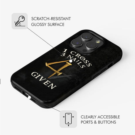 Christian phone cases: 1 Cross 3 Nails 4Given case gifts