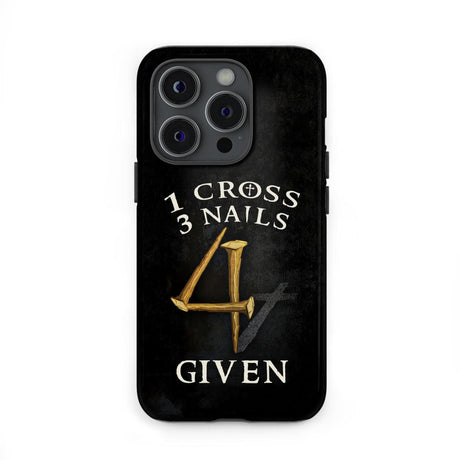 Christian phone cases: 1 Cross 3 Nails 4Given case gifts