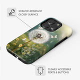 Christian Phone Cases: Be Still And Know Psalm 46:10 Dandelion Butterfly Phone Case
