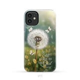 Christian Phone Cases: Be Still And Know Psalm 46:10 Dandelion Butterfly Phone Case iPhone 11 / Tough Case