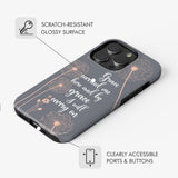 Christian phone cases: Grace carried me here and by I will carry on case