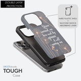 Christian phone cases: Grace carried me here and by I will carry on case