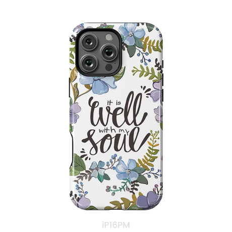 Christian phone cases: It well with my soul phone case iPhone 16 Pro Max / Tough Case