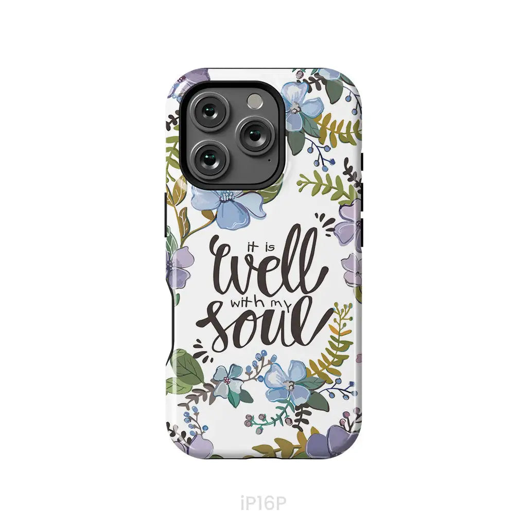 Christian phone cases: It well with my soul phone case iPhone 16 Pro / Tough Case