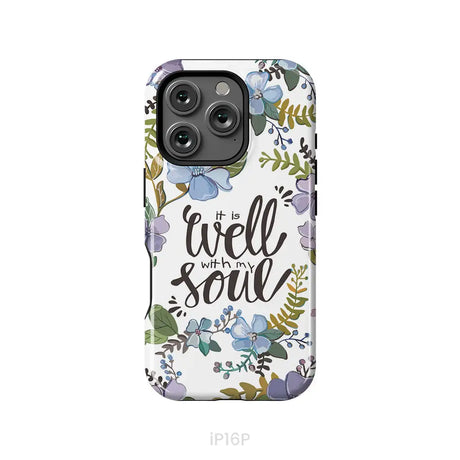 Christian phone cases: It well with my soul phone case iPhone 16 Pro / Tough Case