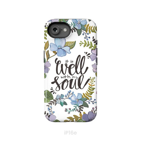 Christian phone cases: It well with my soul phone case iPhone 16e / Tough Case