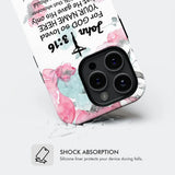 Customizable phone case with John 3:16 Bible verse "God So Loved the World" and your name, perfect for Christian gifts.
