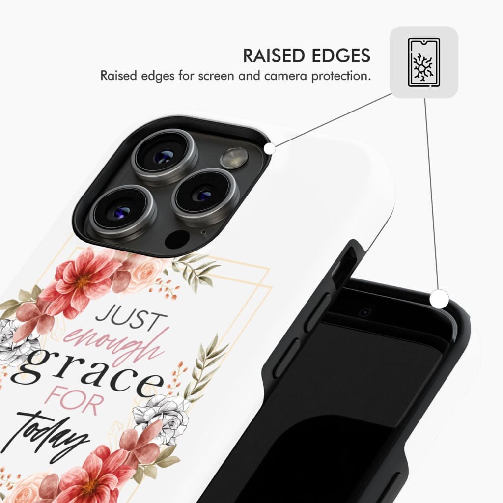 Christian phone cases: Just enough grace for today case