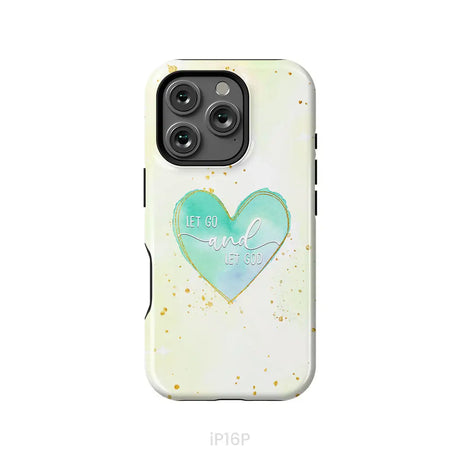 Christian phone cases: Let go and let God phone case iPhone 16 Pro / Tough Case