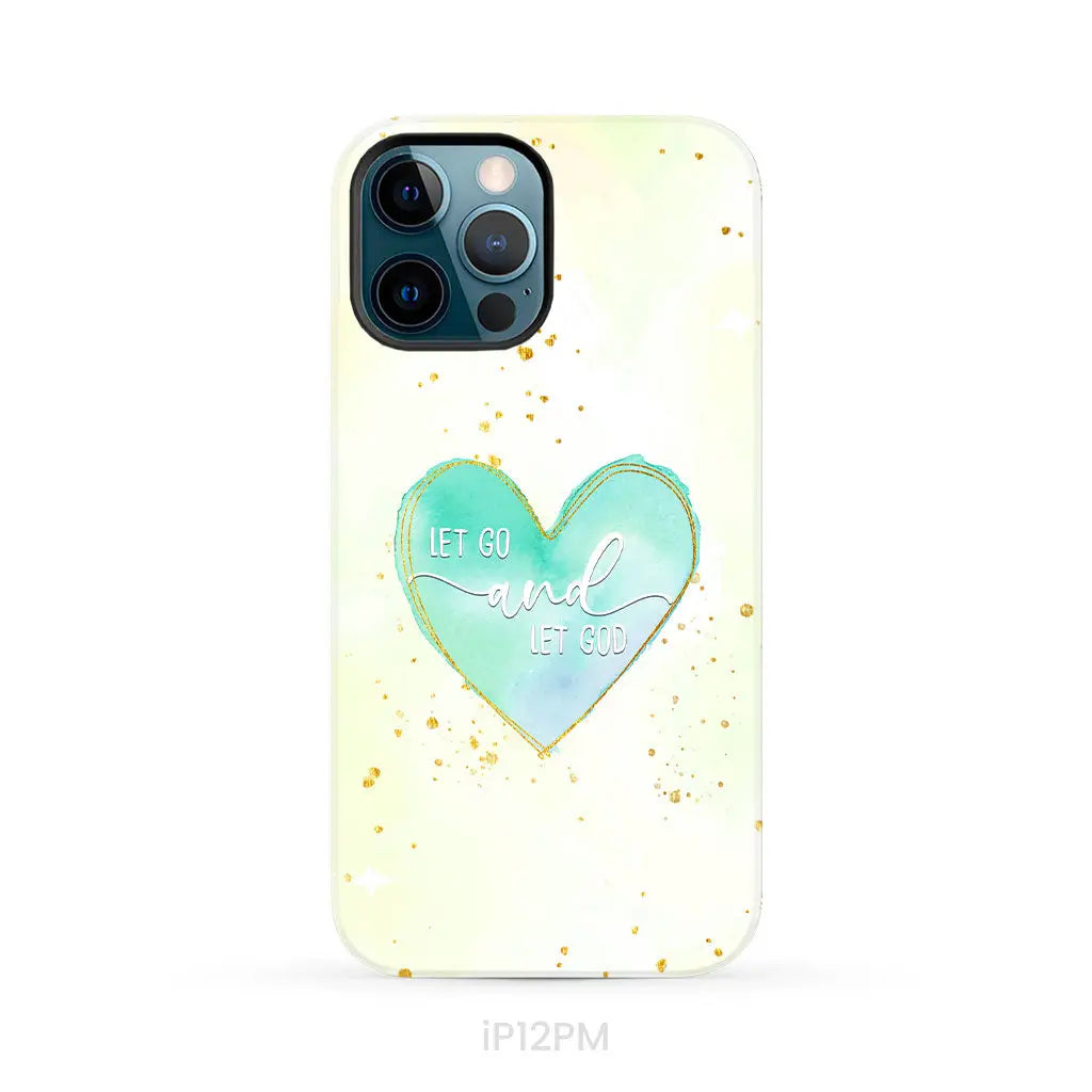 Christian phone cases: Let go and let God phone case iPhone 12 Pro Max / Tough Case
