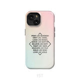 Christian phone cases: Pray like Nehemiah obey Daniel case iPhone 15 / Tough